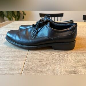 Bostonian Flexlite Men’s Black Plain-Toe Derby Dress Shoes 12 business casual